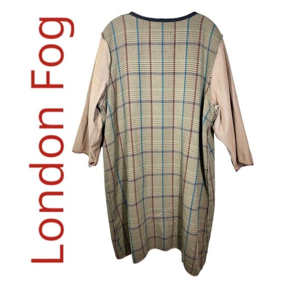 LONDON FOG Vintage Green Longline Trench Coat Wool Lining British Classic, 14 - Picture 8 of 14